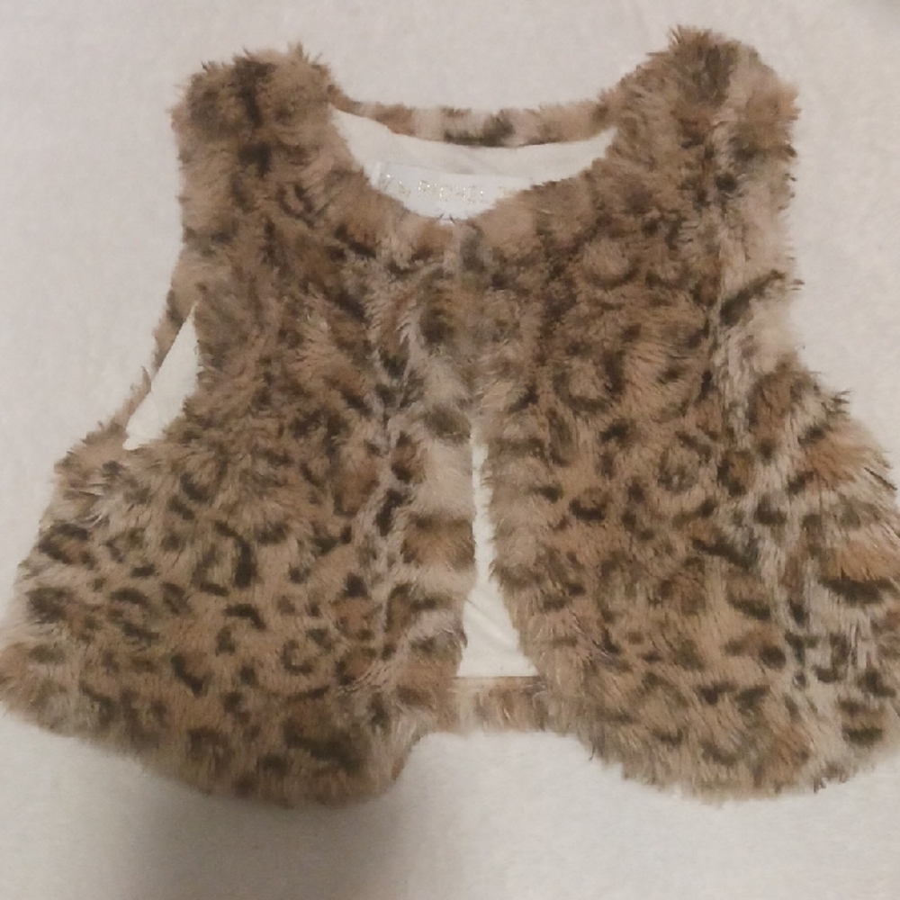 Rachel Zoe Tan Faux Fur Vest